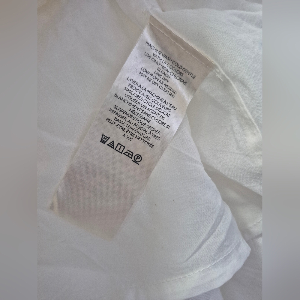 Pilcro By Anthropologie White Ruffled Camisole, Size Small - Picture 3 of 8